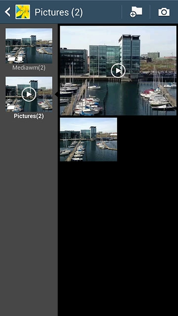 Go to the required folder.Press and hold the required file.