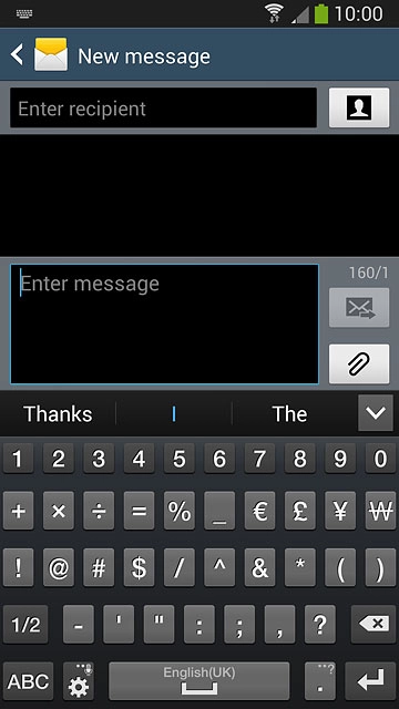 Press the required numbers or the required symbols.