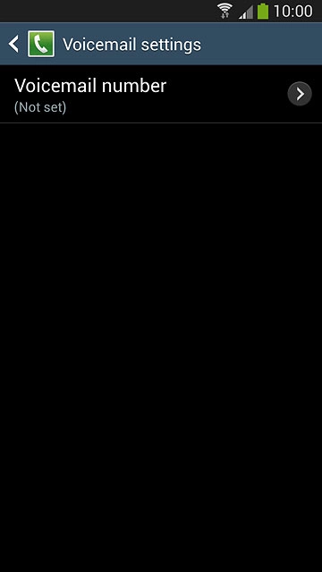 Press Voicemail number.