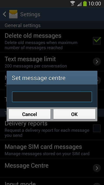 Key in +61415011501 and press OK.