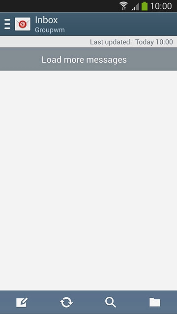 Press the name of the email account.