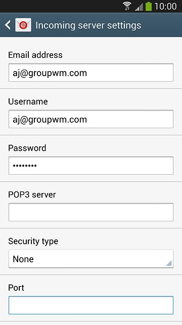 Press the field below 