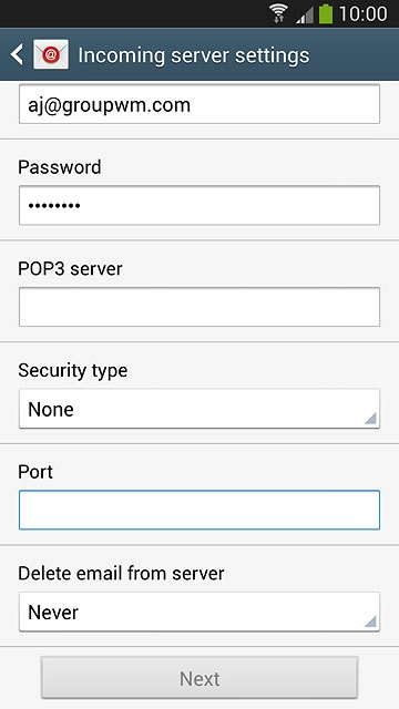Press the drop down list below 