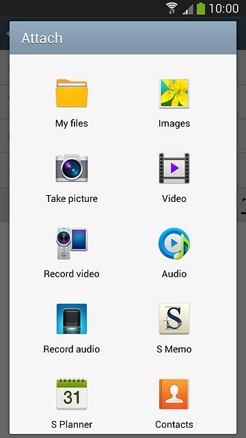 Press My files.Go to the required folder.