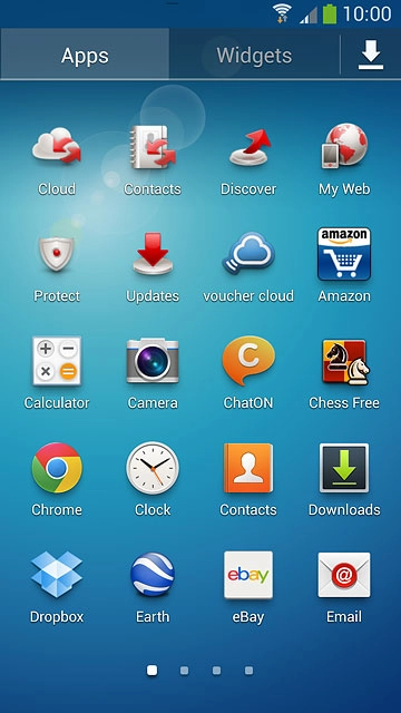 Press the app you've just installed.Follow the instructions on the display to use the app.