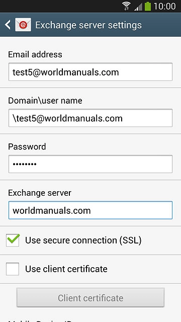 Press the field below 