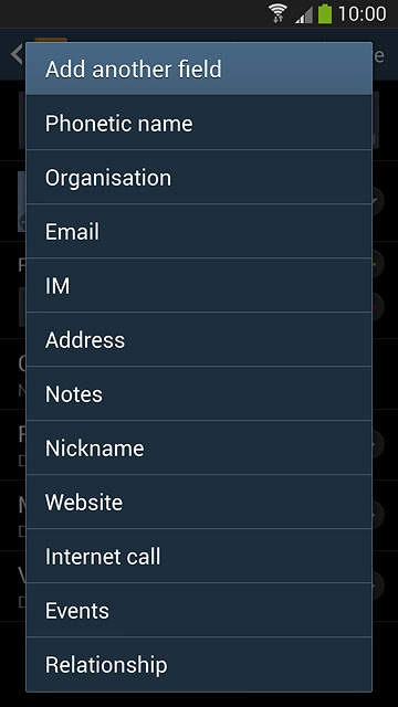 Press Email.Key in the required email address.