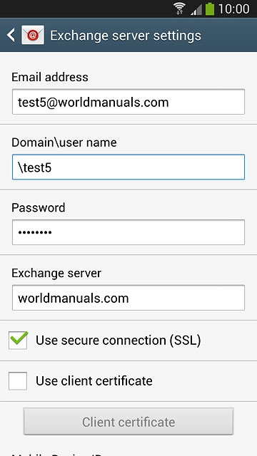 Press the field below 