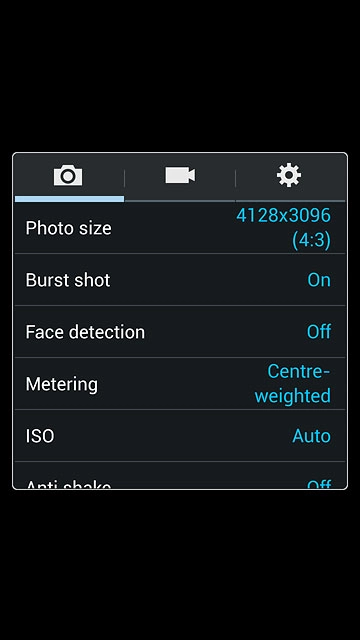 Press the camera icon.