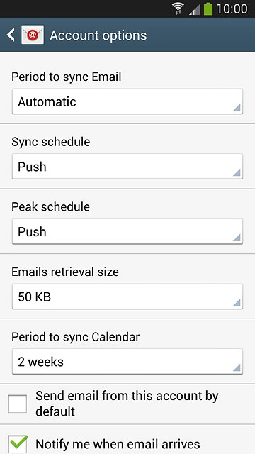 Press the drop down list below 