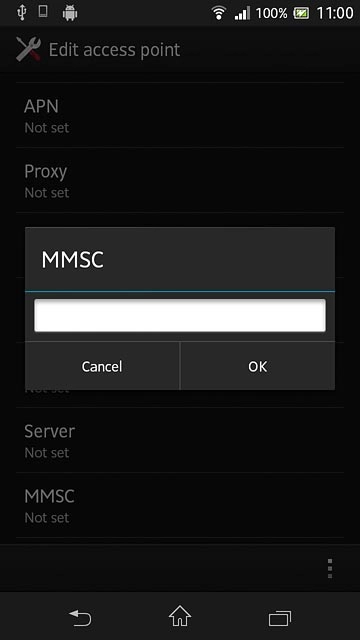 Key in http://pxt.vodafone.net.au/pxtsend and press OK.