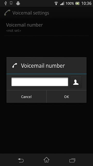 Key in +61414121121 and press OK.