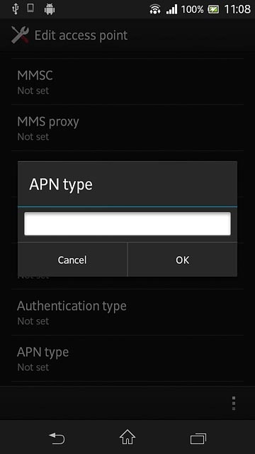 Key in mms and press OK.