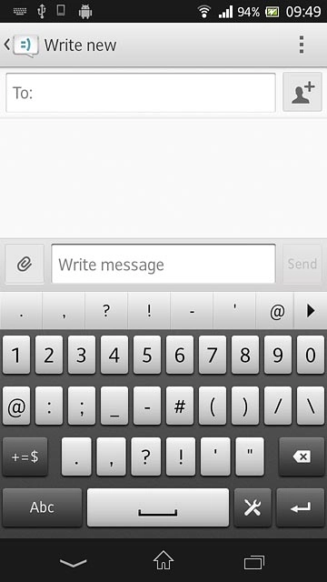 Press the required numbers or the required symbols.