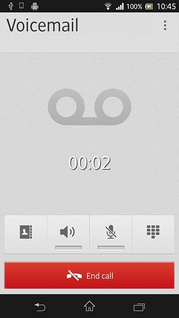 Press End call to end the call.