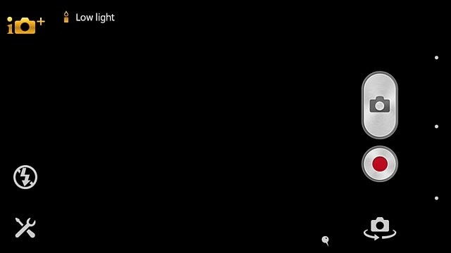 Press the record icon to start recording.