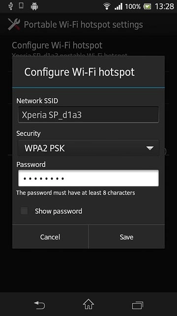Press the field below 