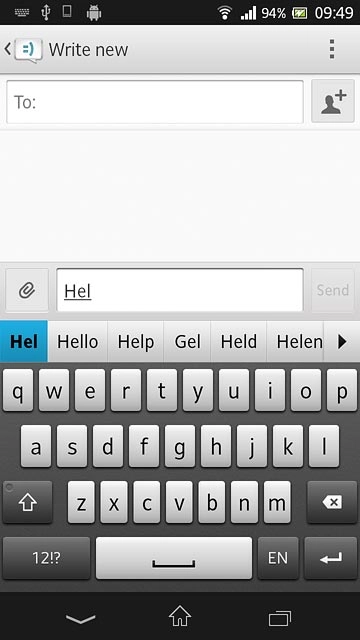 Press arrow right to see more words.