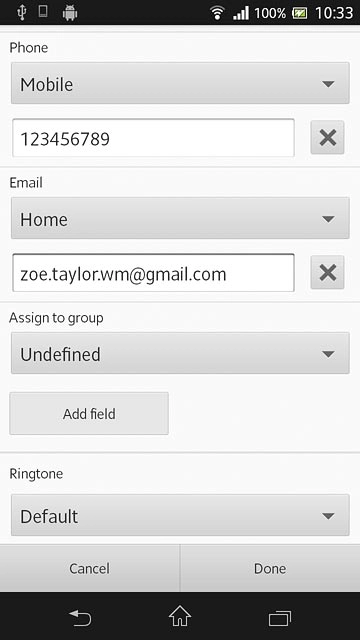 Press the drop down list below 