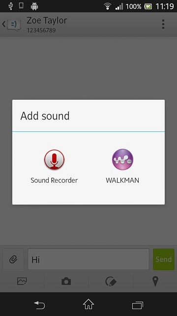 Press WALKMAN.Go to the required folder.