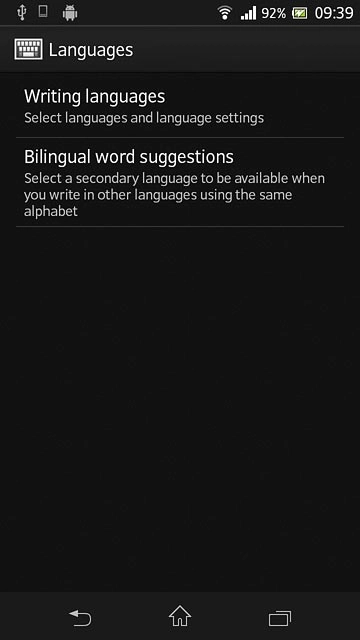 Press Writing languages.