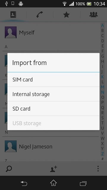 Press SIM card.