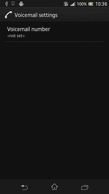 Press Voicemail number.