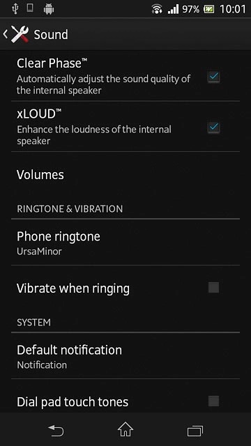 Press the home icon to return to the home screen.