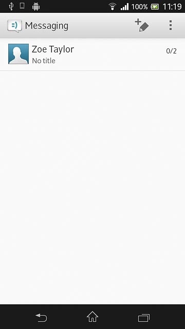 Press the home icon to return to the home screen.