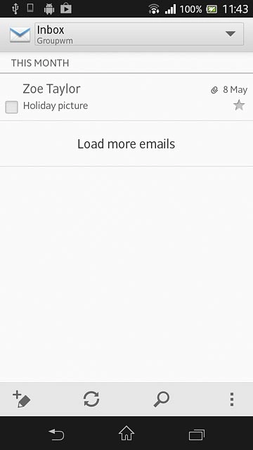 Press the home icon to return to the home screen.