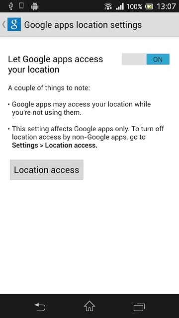 Press the home icon to return to the home screen.
