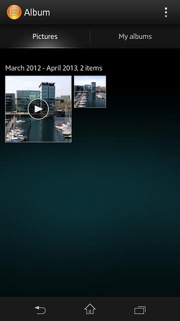 Press the home icon to return to the home screen.