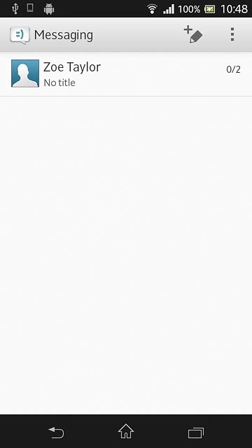 Press the new message icon.