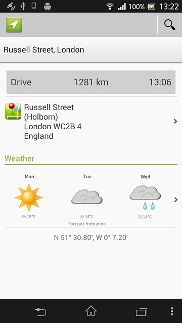 Press the home icon to return to the home screen.