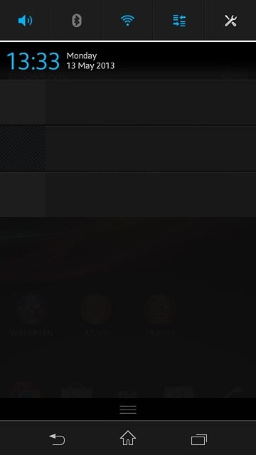Slide your finger down the display starting from the top edge of your phone.Press the mobile data icon to turn the function on or off.