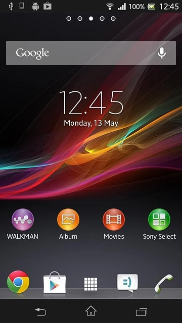 Press the Play Store icon.