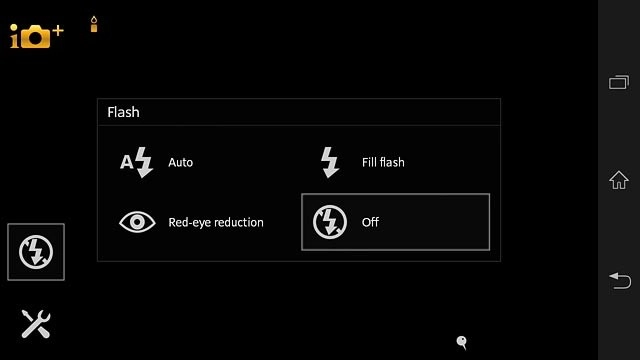 To turn on video light:Press Fill flash.