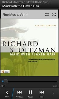 Press the repeat icon to turn the function on or off.