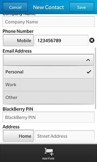 Press the required email type.
