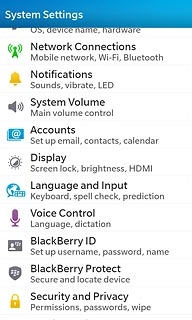 Press Security and Privacy.