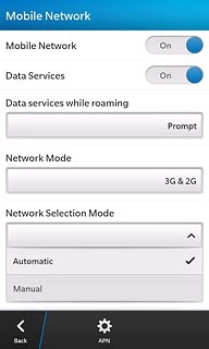 Press Manual.Your phone searches for networks within range.A list of available networks will show on your display.