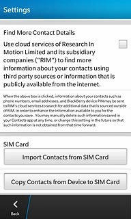 Press Copy Contacts from Device to SIM Card.
