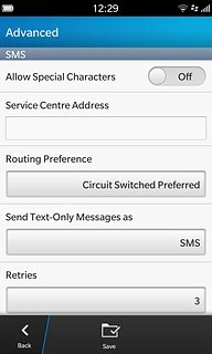 Press the drop down list below Routing Preference.