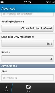 Press the field below APN.Key in live.vodafone.com 