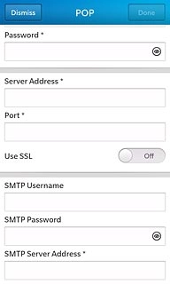 Press the field below SMTP Server Address and key in the name or IP address of your email provider's outgoing server.Please note that if you can't send email messages when using your email provider's outgoing server, key in smtp.vodafone.net.au