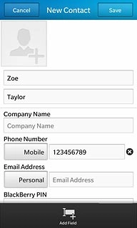 Press Email Address and key in the required email address.