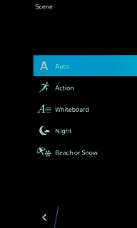 Press the required setting.