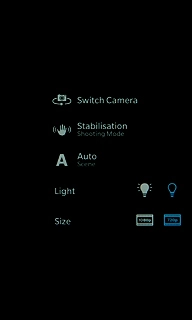 Press the requried size next to Size.