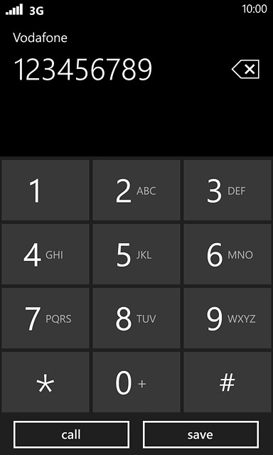 Key in the required number and press call.