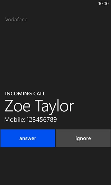 If the screen lock is turned on:Slide your finger up the display.Press ignore.